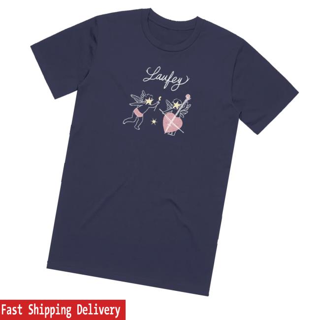 Laufey Store Merch Navy Cupid Tee Laufey Store Merch Navy Cupid Tee