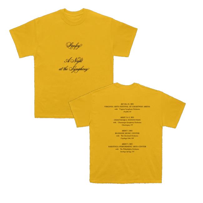 Laufey Store Merch 2025 A Night At The Symphony Tour Tee Laufey Store Merch 2025 A Night At The Symphony Tour Tee