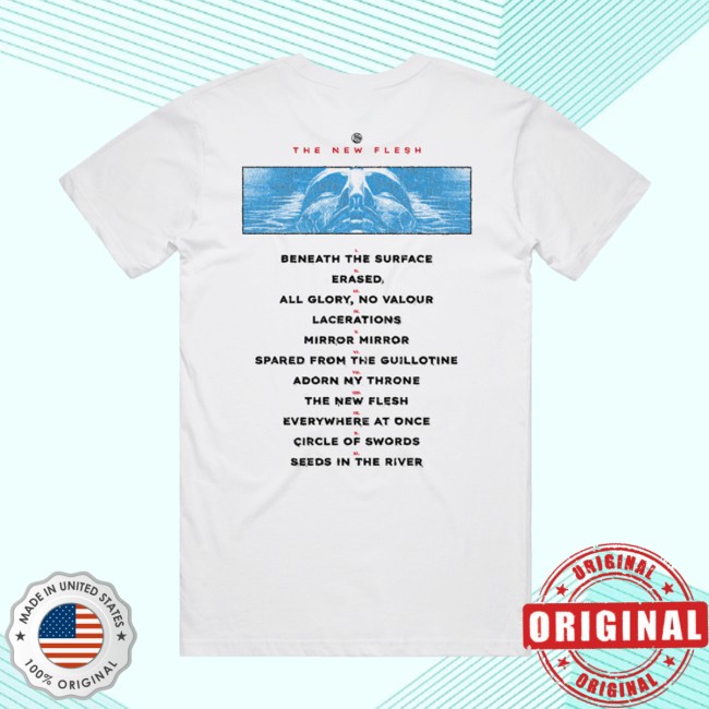 Sylosis Store Merch The New Flesh White T-Shirt Sylosis Store Merch The New Flesh White T-Shirt
