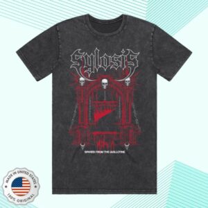 Sylosis Store Merch Guillotine Washed Black T-Shirt