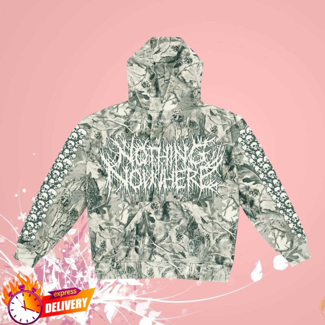 Nothing Nowhere Store Merch Vintage Graveyard Wood Camo Hoodie Nothing Nowhere Store Merch Vintage Graveyard Wood Camo Hoodie