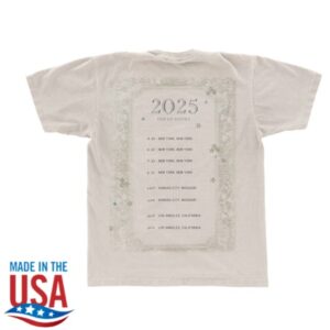 Chappell Roan Store Merch Visions Of Damsels & Dangerous Things Show T-Shirt