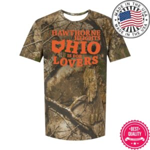 Hawthorne Heights Store Merch Hawthorne Heights Ohio Is For Lovers Realtree Camo T-Shirt