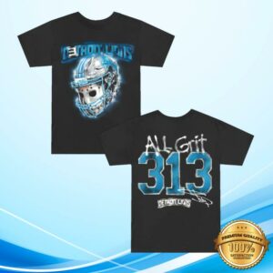 Eminem Shop Merch Eminem X Detroit Lions All Grit T-Shirt