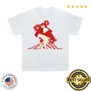 Jennie Shop Merch Back To School Anime White Tee