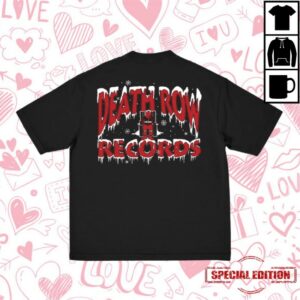 Death Row Records Store Merch Death Row Holiday Black Tee
