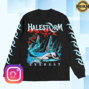 Halestorm Merch Store Distressed Everest Long Sleeve Black