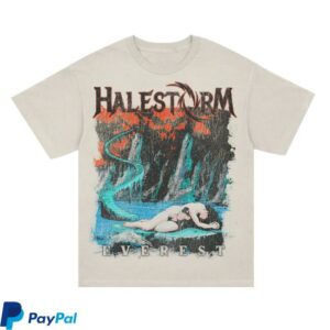 Halestorm Merch Store Distressed Everest T-Shirt Natural