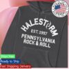 kenny Halestorm Merch Store Pennsylvania Rock Roll Pullover Hoodie Pigment Blackaa