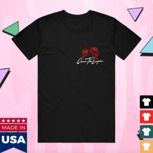 Crown The Empire Merch Store Skull Cherries Tee Black