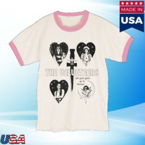 The Velveteers Merch Store The Velveteers Pink Natural Ringer