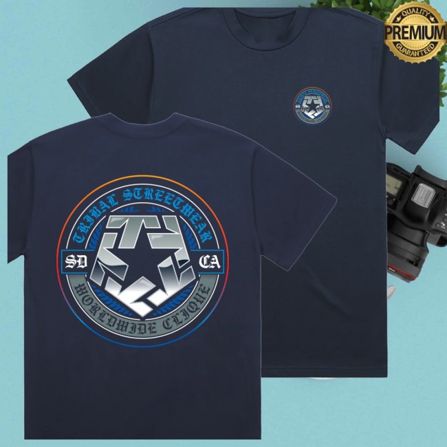 Tribal Streetwear Store Merch San Diego Circle Men’s Navy Shirt Tribal Streetwear Store Merch San Diego Circle Men’s Navy Shirt