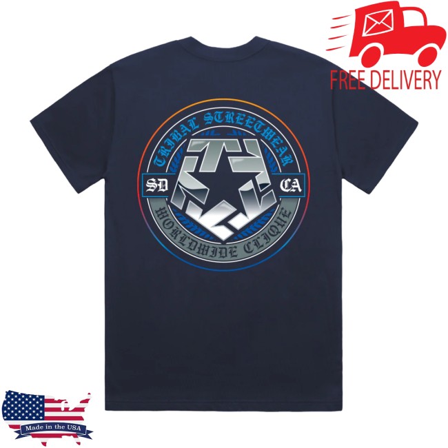 Tribal Streetwear Store Merch San Diego Circle Men’s Navy Shirt Tribal Streetwear Store Merch San Diego Circle Men’s Navy Shirt
