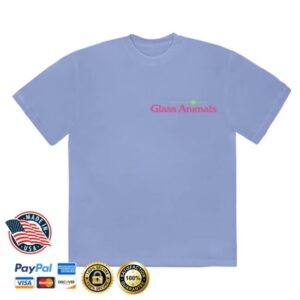 Glass Animals Merch Store Blue Heads North American Tour Of Earth 2025 Dateback T-Shirt