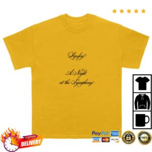 Laufey Merch Store 2025 A Night At The Symphony Tour Tee