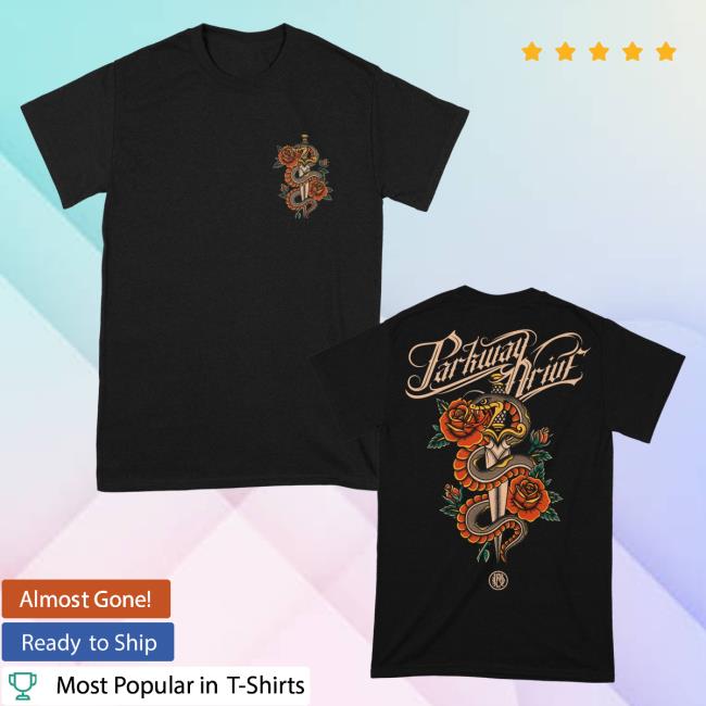 Parkway Drive Store Merch Snake & Dagger T-Shirt Parkway Drive Store Merch Snake & Dagger T-Shirt