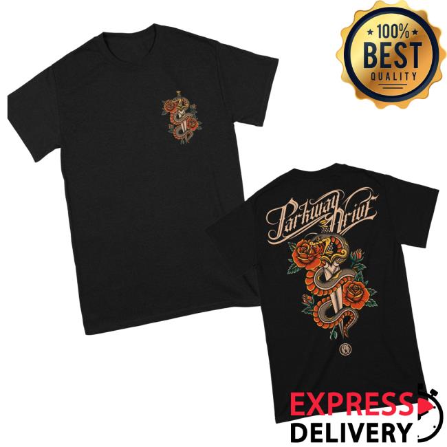 Parkway Drive Store Merch Snake & Dagger T-Shirt Parkway Drive Store Merch Snake & Dagger T-Shirt