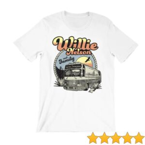 Willie Nelson Merch Store Willie Nelson Vintage Bus Tee