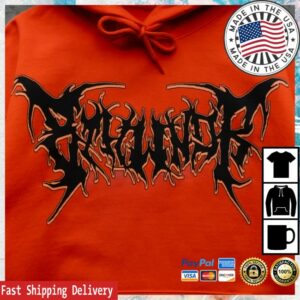 8Thwndr Store Merch Spike Hoodie Orange