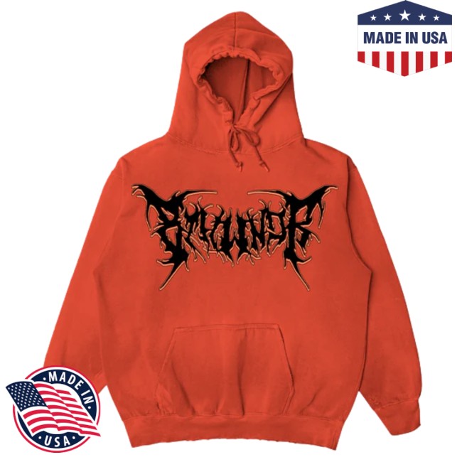 8Thwndr Store Merch Spike Hoodie Orange 8Thwndr Store Merch Spike Hoodie Orange