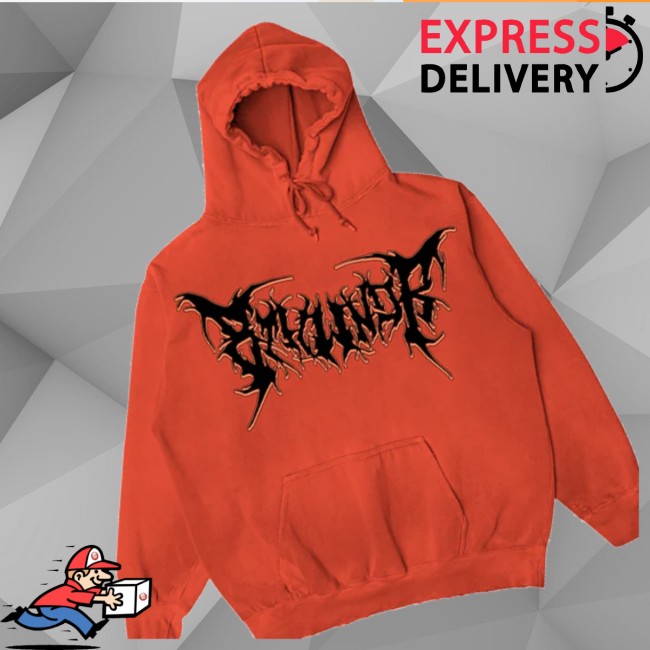 8Thwndr Store Merch Spike Hoodie Orange 8Thwndr Store Merch Spike Hoodie Orange