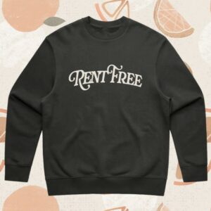 Real Johnny Bananas Store Merch Rent Free Crew Charcoal Sweater