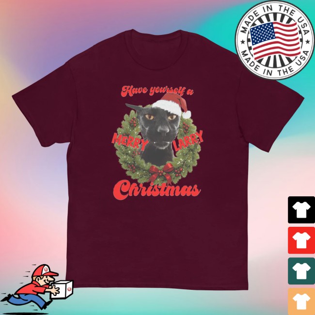 Tufcat Store Merch Merry Larry Christmas Tee Tufcat Store Merch Merry Larry Christmas Tee