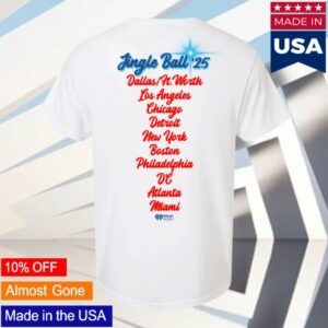 Iheart Online Store Merch Jingle Ball 25 Airbrush T-Shirt