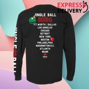 Iheart Online Store Merch Jingle Ball 24 Rudolph Tour Longsleeve