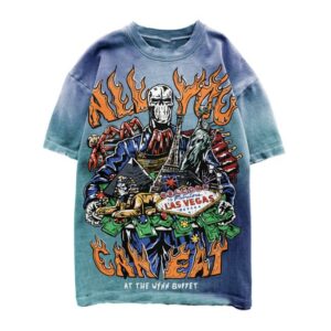 Warren Lotas Merch Store Buffet T-Shirt Aquamarine Blue