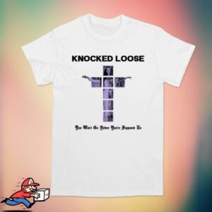 Knocked Loose Merch Store Shop Knocked Loose Purple Cross White Tee