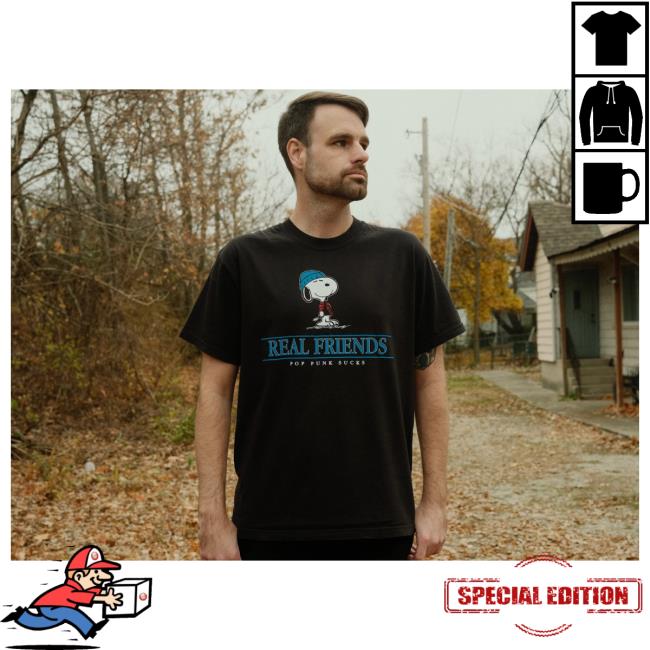 Real Friends Merch Store Dog In Flannel-Vintage Washed Tee Real Friends Merch Store Dog In Flannel-Vintage Washed Tee