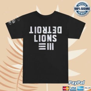 Shady Records Merch Store Detroit Lions X Shady Records X Jw Iii W 3M Reflective Ink T-Shirt