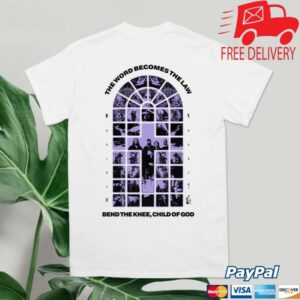 Knocked Loose Store Merch Knocked Loose Purple Cross White Tee