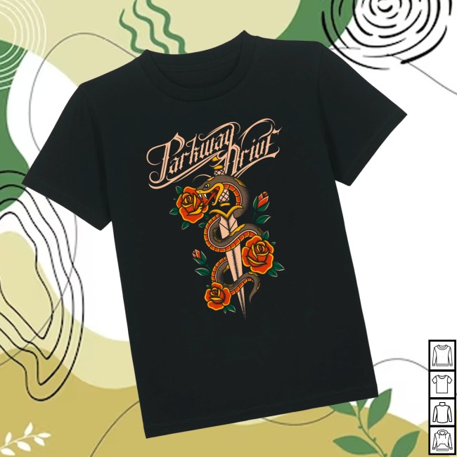 Parkway Drive Store Merch Snake & Dagger Kids T-Shirt Parkway Drive Store Merch Snake & Dagger Kids T-Shirt