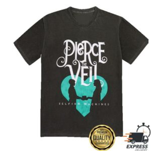 Ptv Merch Store Selfish Machines Logo Heart Stack Tee