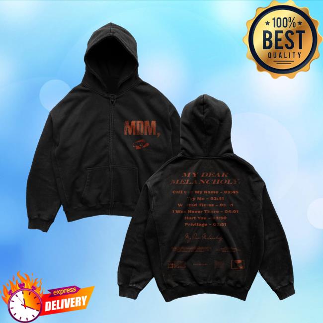 Xo Store Merch My Dear Melancholy Zip Hoodie Xo Store Merch My Dear Melancholy Zip Hoodie