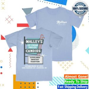 Cleclothingco Store Merch Malley’s Madison Ave Sign T-Shirt