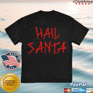 Kerrang Store Merch Hail Santa Black T-Shirt