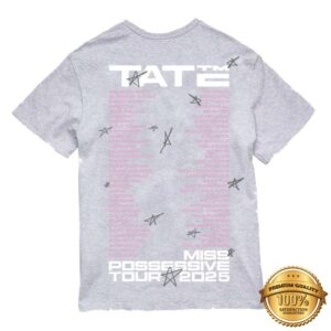 Tatemcrae Store Merch Miss Possessive World Tour Photo Grey Tee