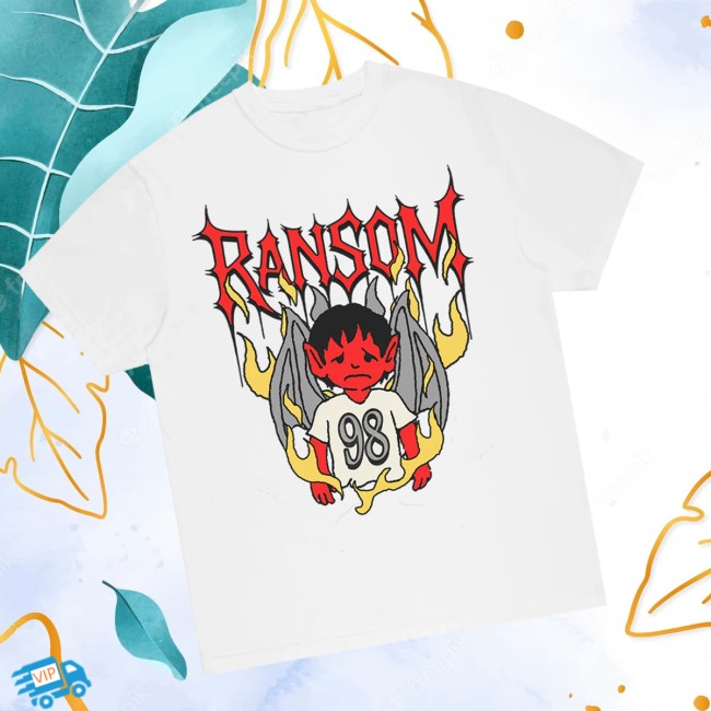 Ransom Store Merch Devil Boy White Tee Ransom Store Merch Devil Boy White Tee
