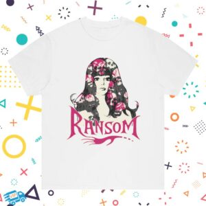 Ransom Store Merch Skull Hair White Tee