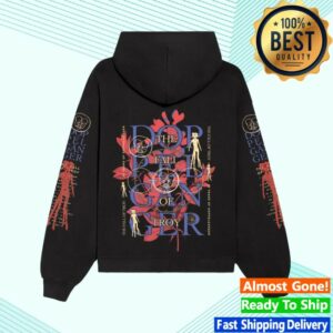 Merchnow Store Merch The Fall Of Troy Floral Black Pullover Hoodie