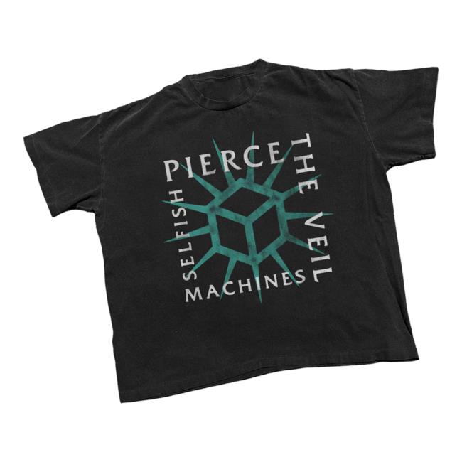 Pierce The Veil Merch Store Selfish Machines Boxed In Tee Pierce The Veil Merch Store Selfish Machines Boxed In Tee