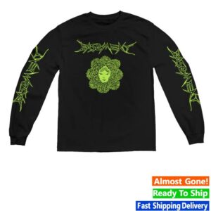Basementisaband Merch Store Basement Flower Face Long Sleeve