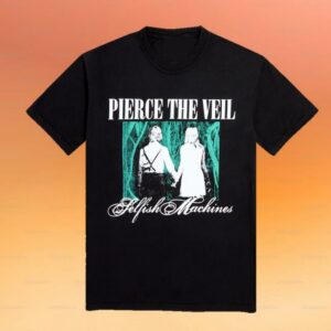 Ptv Merch Store Selfish Machines Logo Heart Stack Tee