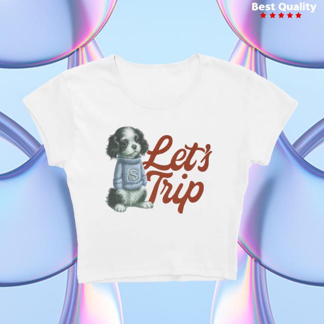 Let’s Trip Merch Store Puppy Baby Crop Tee Let’s Trip Merch Store Puppy Baby Crop Tee