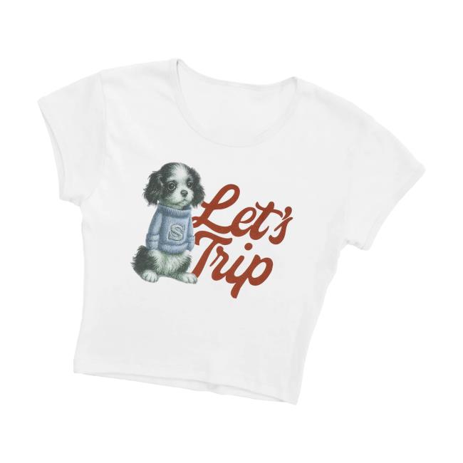 Let’s Trip Merch Store Puppy Baby Crop Tee Let’s Trip Merch Store Puppy Baby Crop Tee