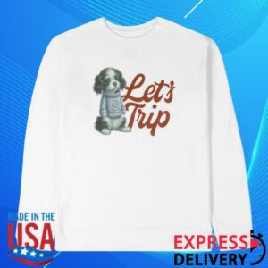 Let’s Trip Store Merch Puppy Crewneck