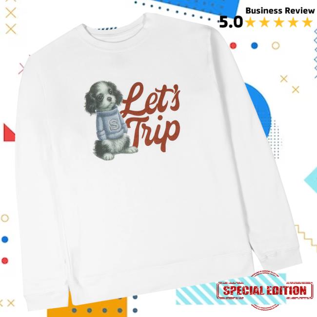 Let’s Trip Store Merch Puppy Crewneck Let’s Trip Store Merch Puppy Crewneck